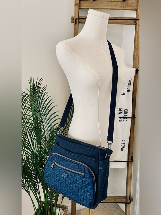 lug Handbags - Lug Shimmy Navy Quilted Crossbody Bag